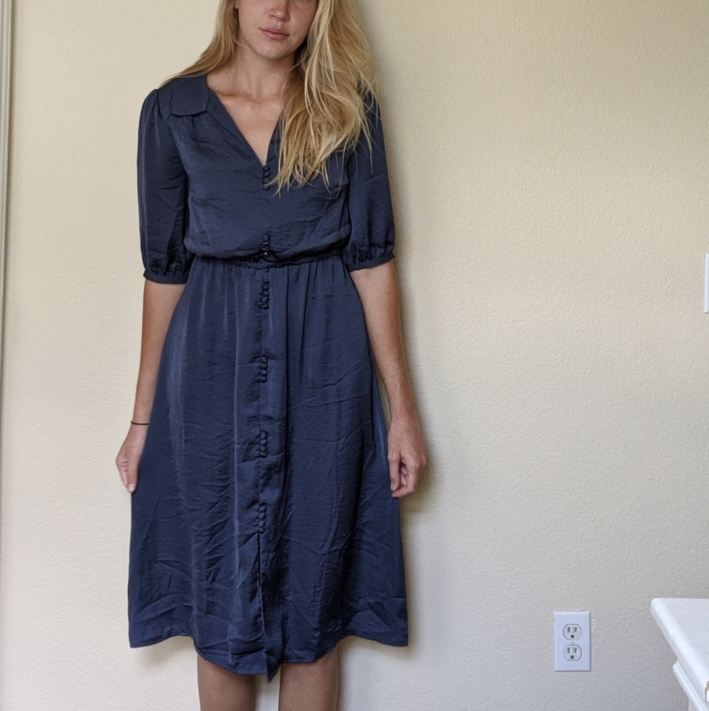 Modcloth Silky Midi Dress